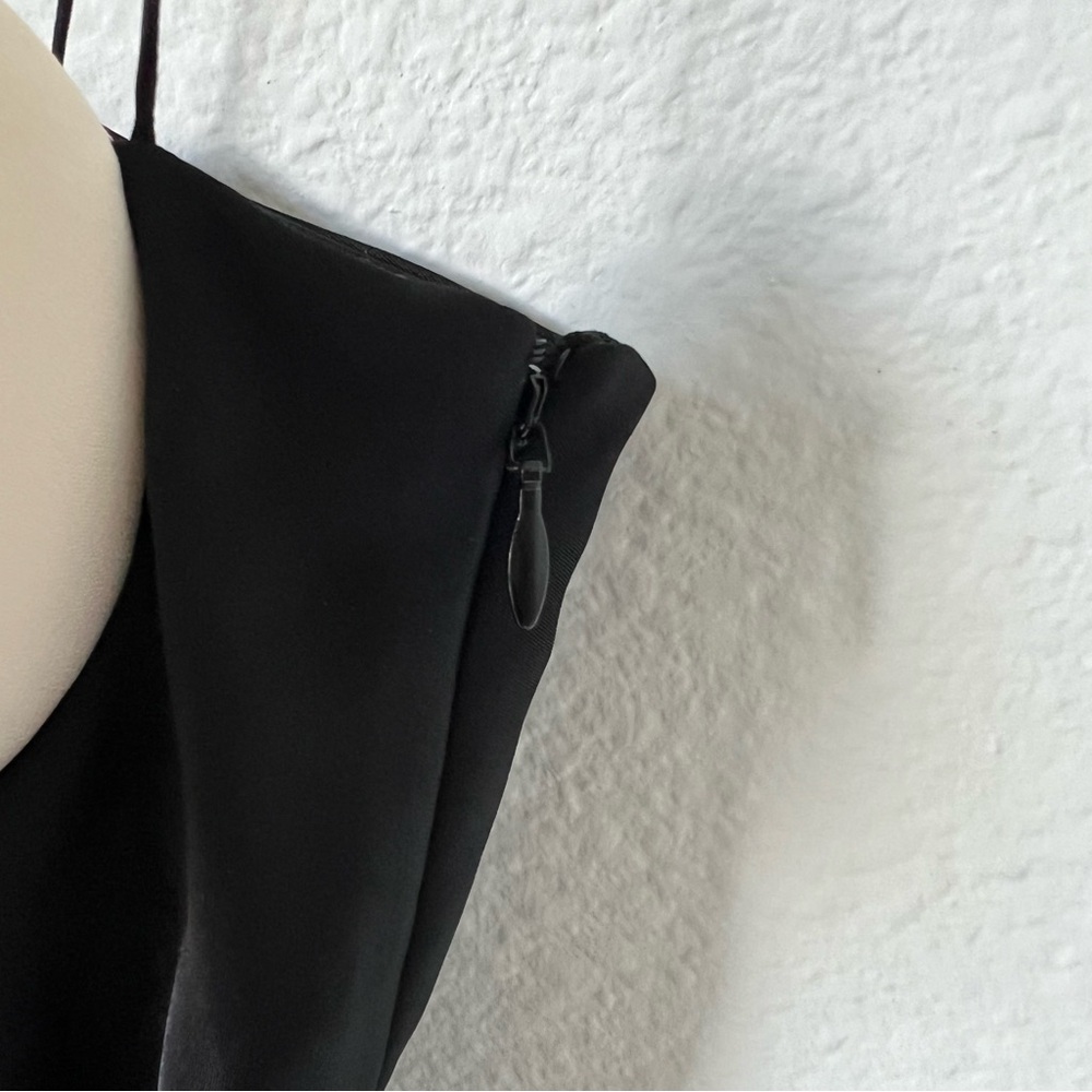 Anna October Black Midi Dress with Cream Heart Bust - Picture 5 of 9